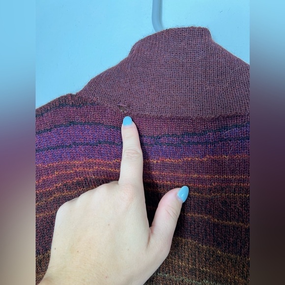 Dakota Alpaca Sweater Multi Color Print Sweater Small - Picture 11 of 13